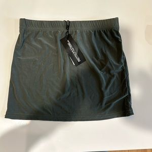 NWT Pretty Little Thing Green Micro Mini Skirt